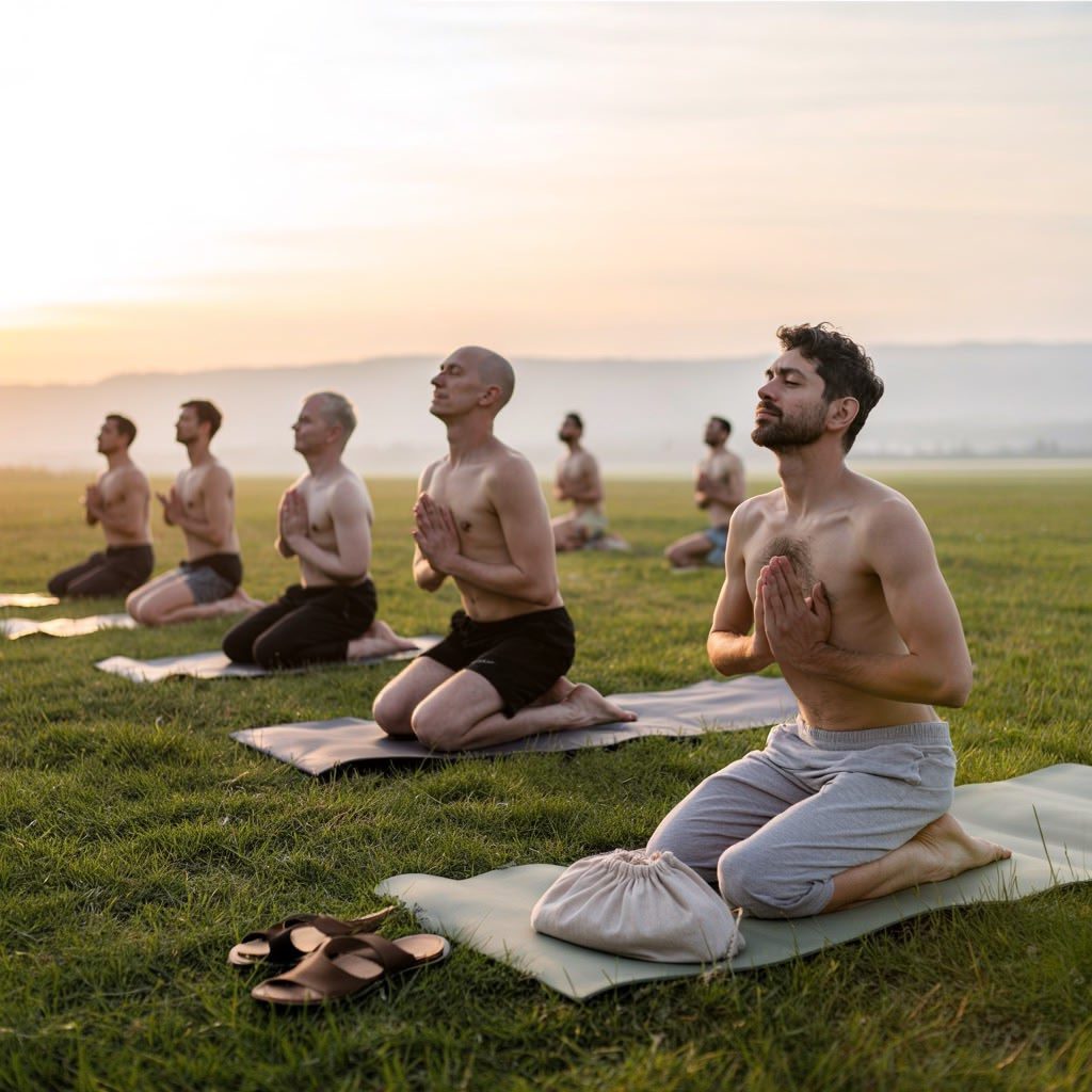 Les accessoires incontournables pour une pratique confortable du yoga naturiste masculin