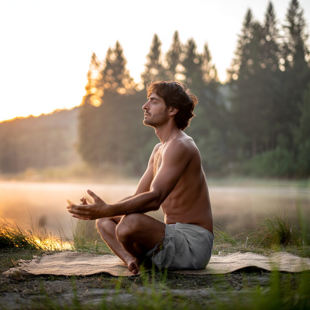 Yoga nu et gestion du stress post-pandémie : stratégies pour l’homme moderne Yoga nu et gestion du stress post-pandémie : stratégies pour l’homme moderne