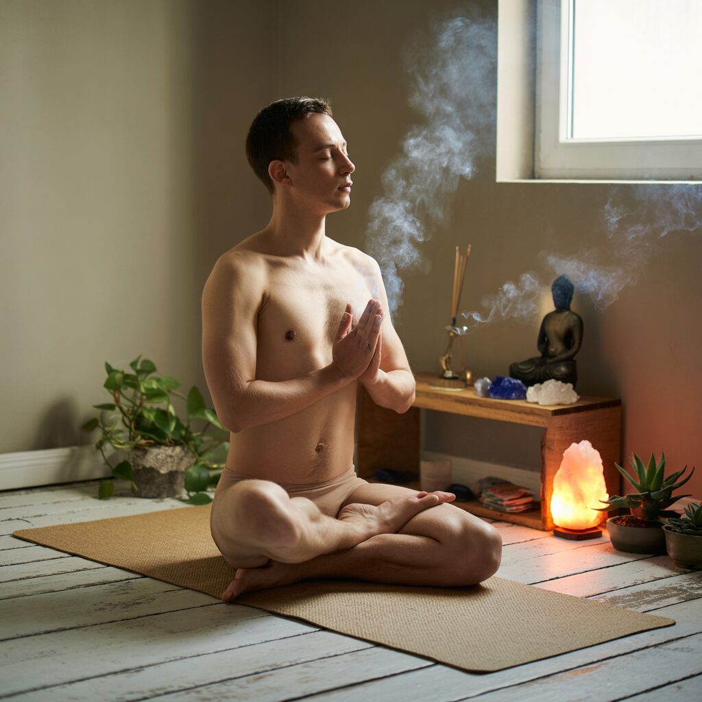 Créer un espace sacré chez soi pour pratiquer le yoga nu en toute sérénité Créer un espace sacré chez soi pour pratiquer le yoga nu en toute sérénité