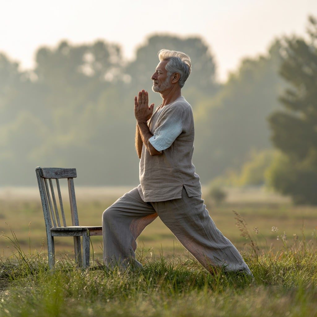 Yoga nu après 50 ans : adapter sa pratique aux besoins spécifiques des seniors masculins Yoga nu après 50 ans : adapter sa pratique aux besoins spécifiques des seniors masculins