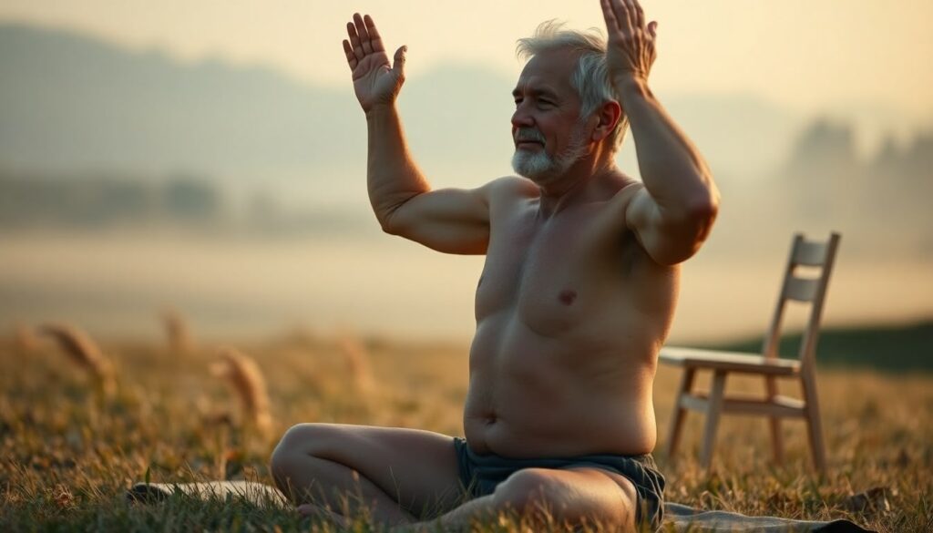 Yoga nu après 50 ans : adapter sa pratique aux besoins spécifiques des seniors masculins Yoga nu après 50 ans : adapter sa pratique aux besoins spécifiques des seniors masculins