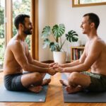 Yoga nu en couple : règles simples pour éviter le malaise